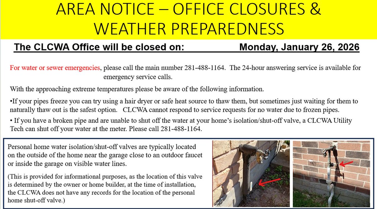 Office Closure - Monday, January 26, 2026
clcwa.org