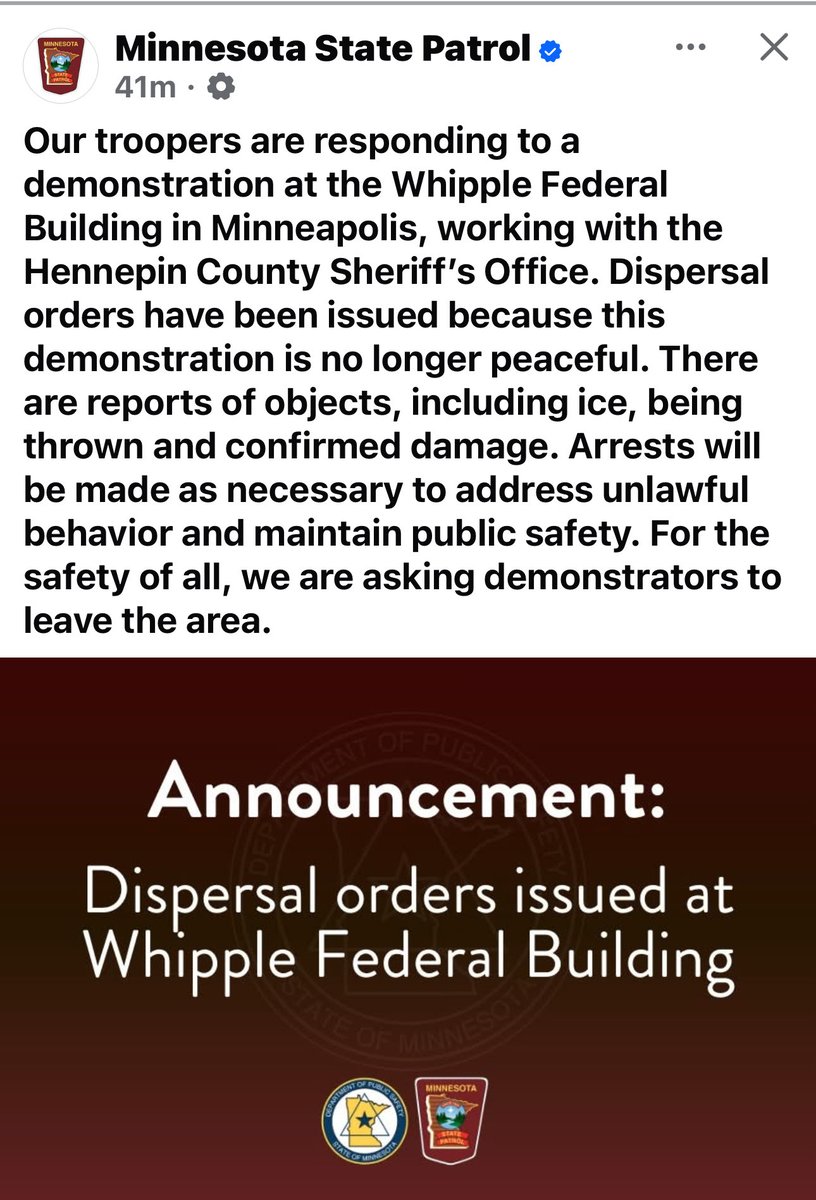 UPDATE IN MINNESOTA. This isn’t Free speech protests…these are RIOTERS.