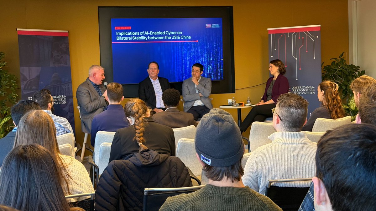 AI is reshaping the cyber domain. This week we hosted Helen Toner, David Feith, and Lt. Gen. (Ret.) Jack Shanahan for a discussion on AI-enabled cyber and US-China strategic stability.

For info on future events, subscribe for updates from ARI → ari.us/subscribe/