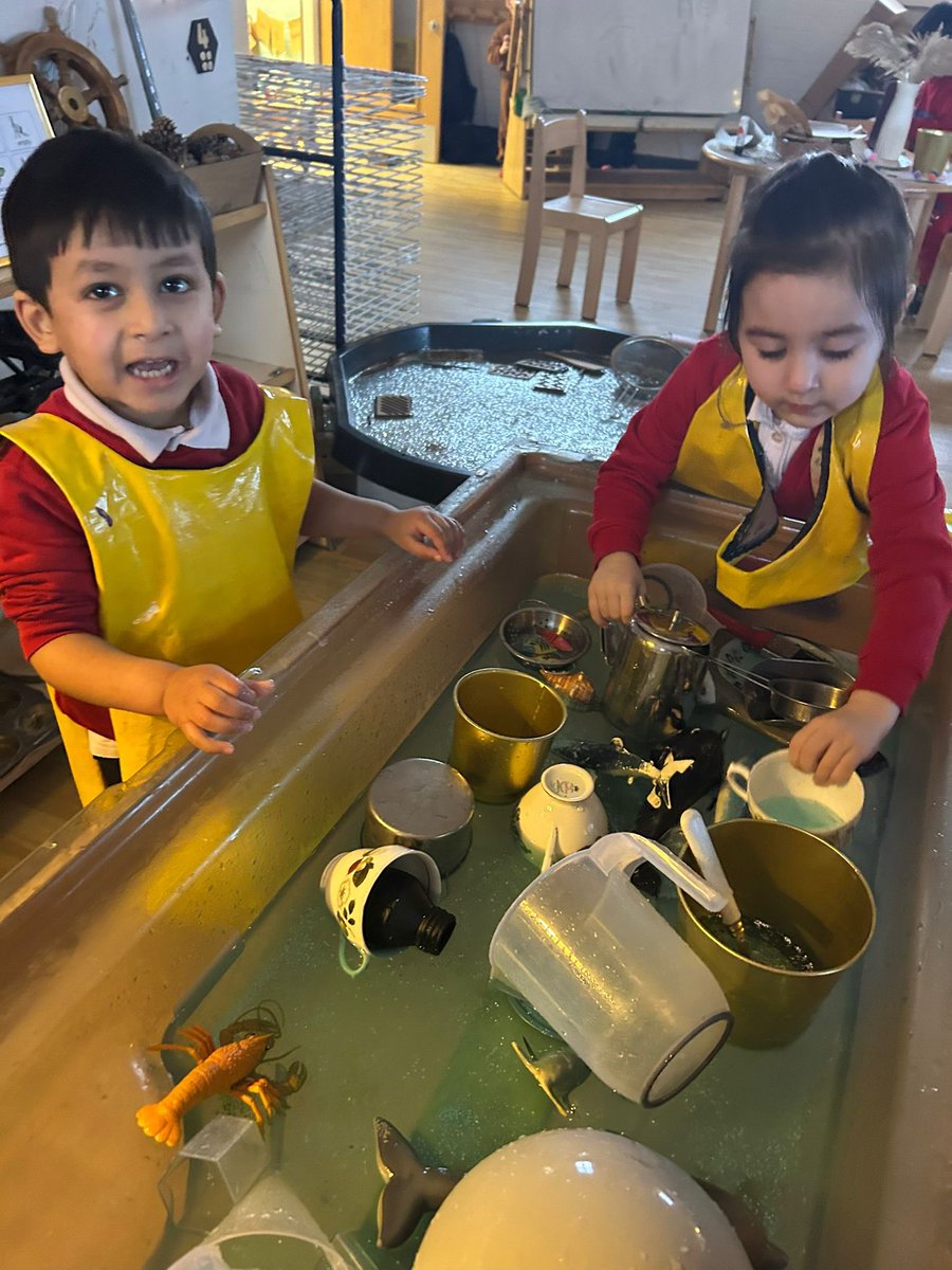 Water Play 💦 
So much fun; pouring, tipping, splashing 💧 
<a href="/AdAstraTrust/">Ad Astra Academy Trust</a> 
#EarlyYearsMagic
#EarlyYearsDevelopment