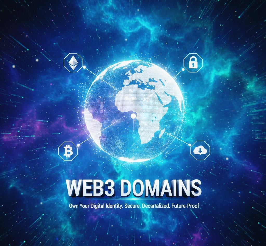 The World Needs Web3 Domains.

In 2029, they came for his name.  Big Tech flipped a switch. One email: “Your domain violates policy.” Gone!!!!. @ jakethebuild
.com — 12 years of tweets, site, brand, memories, erased overnight. No appeal. No mercy.  Jake stared at the 404 screen