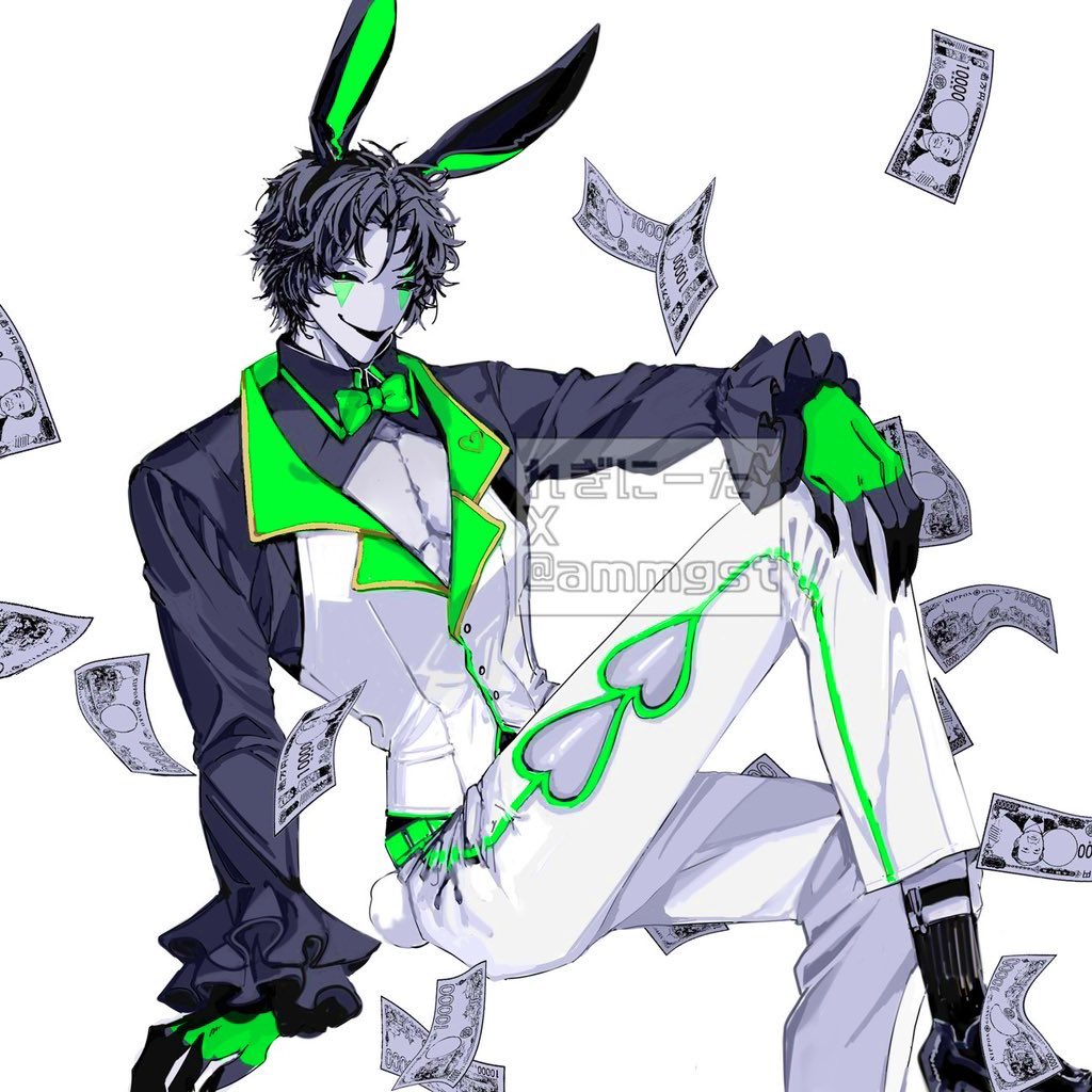 ボッタクリバーの💚🐰（<a href="/ammgst/">れぎにーた</a>）

#harlequin　#thefreakcircus　#tfc　#thefreakcircusharlequin