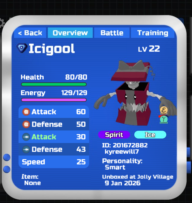 ❄️🎁GAMMA ICIGOOL GIVEAWAY 🎁❄️
(I lucked out and found a spare one!)

Requirements:

Follow this account.
Follow my twitch.  (Screenshot with evidence)
GAMMMAA16-Twitch
Comment your roblox username.
Like/Retweet.

Deadline: 1/30/26
#LoomianLegacy #LoomianGiveaway #GammaLoomian