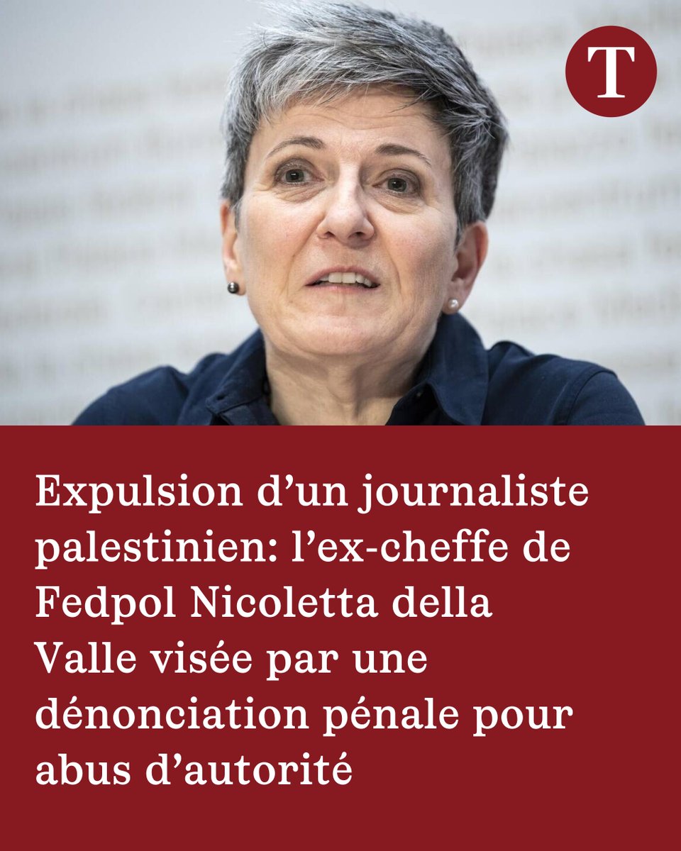 LeTemps's tweet image. L’ancienne directrice de la police fédérale était intervenue personnellement dans un dossier ayant conduit à la détention et à l’expulsion du journaliste Ali Abunimah en janvier 2025. Ce dernier a saisi la justice, accusant...
➡️ l.letemps.ch/Ji0