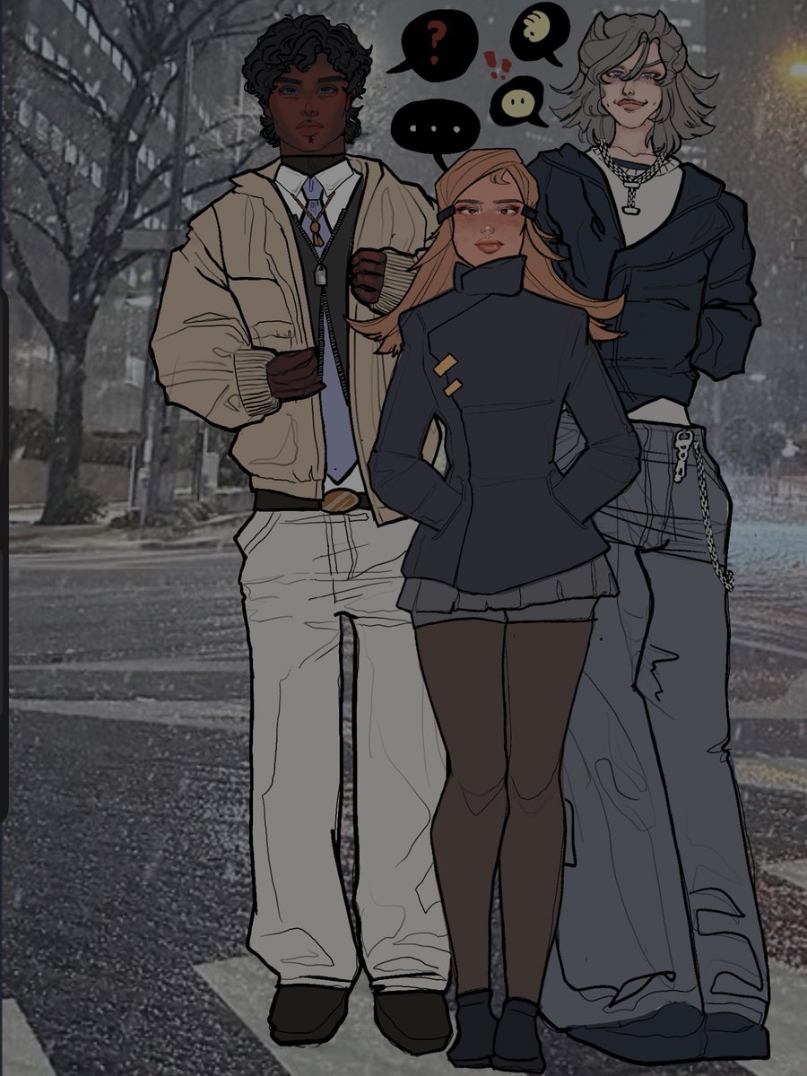 Majuuina's tweet image. Concept art for everydayish clothes to get an idea of their vibe. Inspired by being snowed in for the past week, and probably this week too.. ah well more time to work on things :J

#oc #arttwt #artmoots