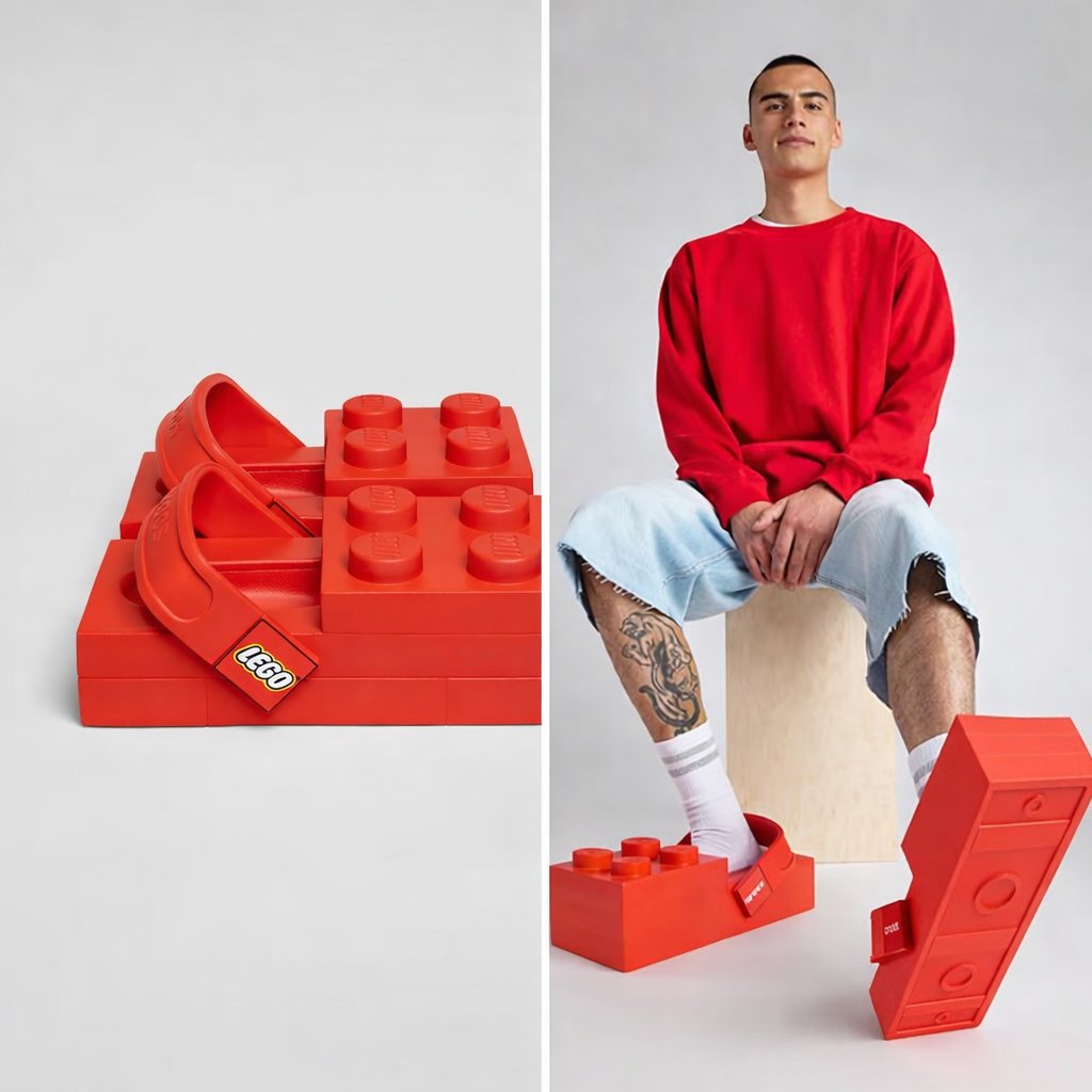 pusholder's tweet photo. Giyilebilir Lego Crocs 150 dolardan satışa çıktı. https://t.co/VPyfMTP7J5