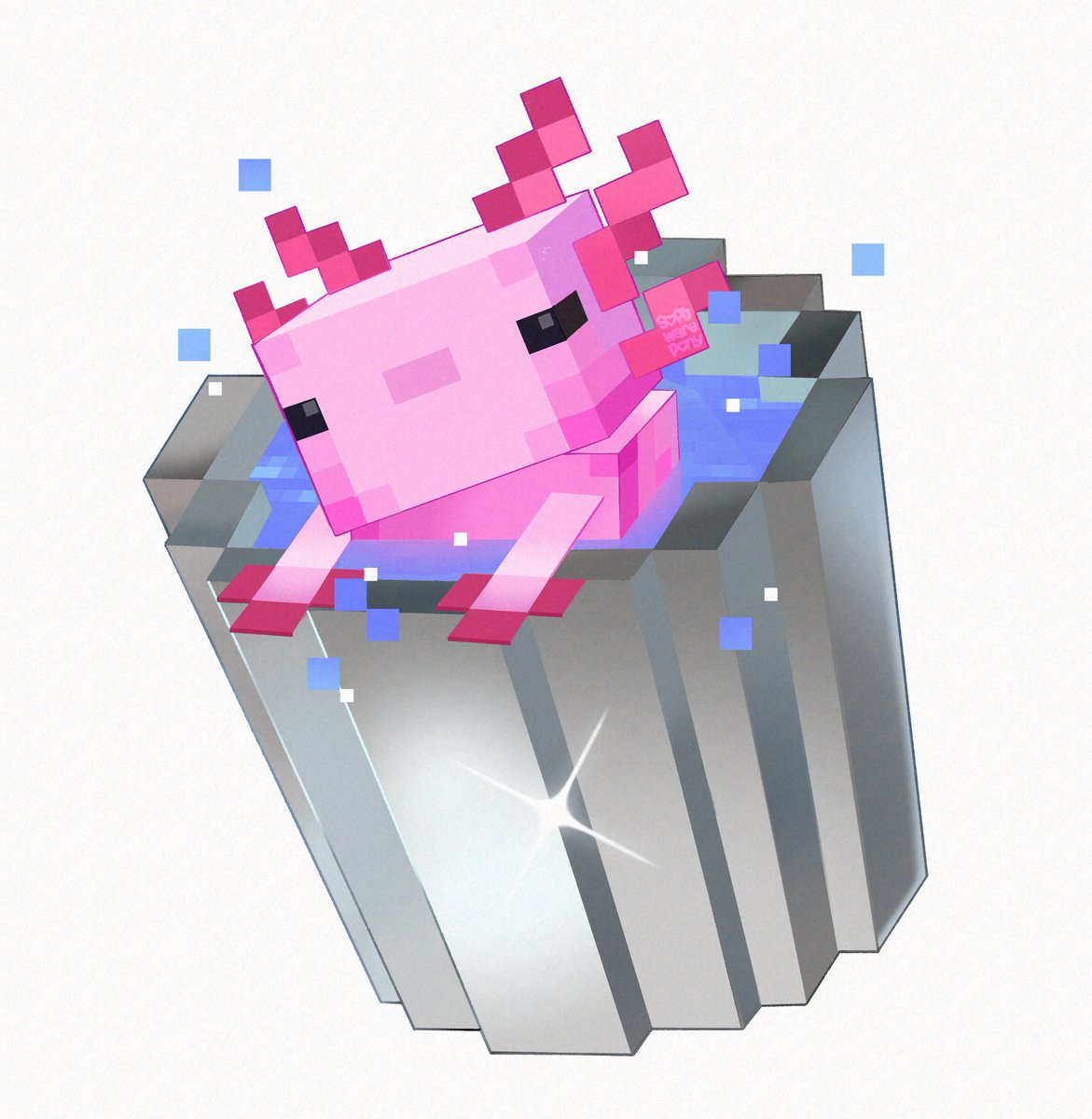 softwarep0ny's tweet image. some previous minecraft arts im still in love with 🌊 i should really do more