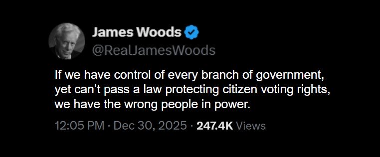 RealJamesWoods's tweet image. This becomes more prescient every day.