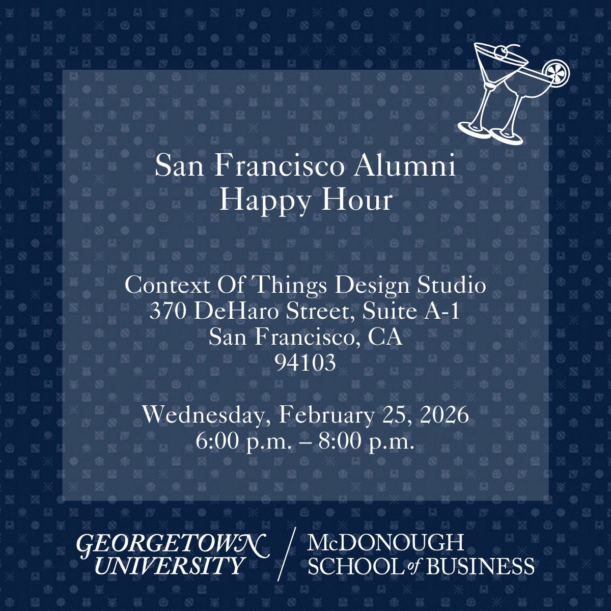 Georgetown McDonough Alumni tweet media