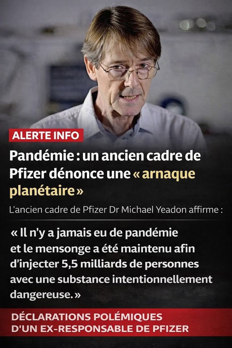 La Pensée du Jour, à Méditer...
Et si la plus grande peur n’était pas la maladie, mais le mensonge ?