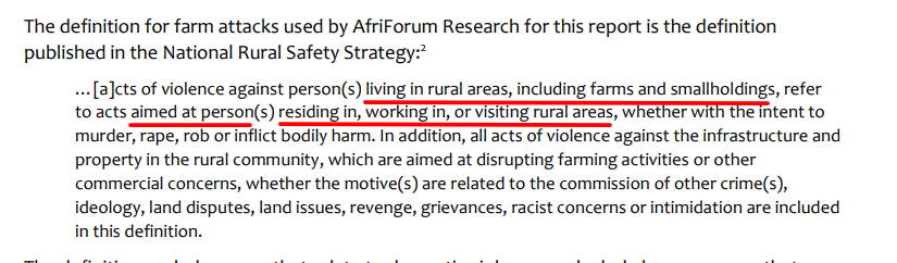 samued4rr's tweet photo. @RiebvJanbeeck 🤡 Wrong. Base population for "farm murders" is rural residents on rural plots, farms &amp; smallholdings, NOT of 32K white COMMERCIAL farmers.

Calculation method has long been debunked &amp; you could do it with any job, whose rates would be higher than farmers

https://t.co/lxplm0tdtu https://t.co/wicfbAApyt