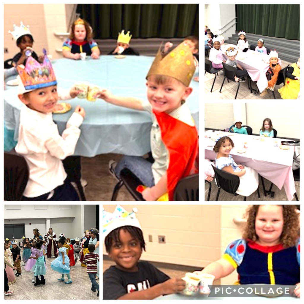 The kindergarten classes held a Royal Tea &amp; Ball to wrap up their Kings &amp; Queens reading unit. Students &amp; teachers dressed up in fancy attire &amp; enjoyed some tea &amp; fancy cakes! The students also enjoyed dancing at the end of this special occasion. It was quite the Royal event!