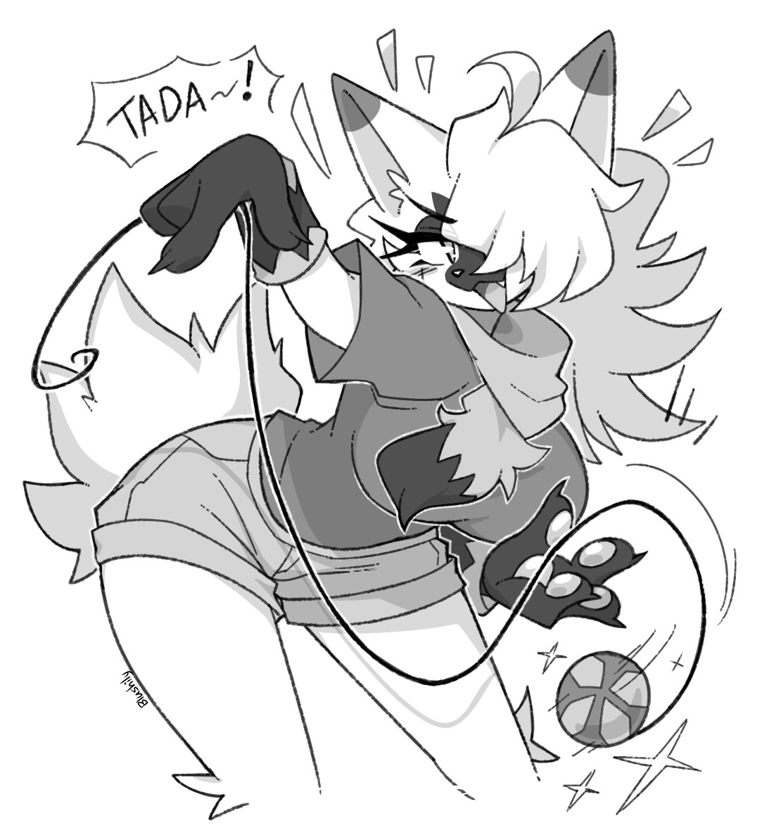 Catgirl tuesday- Behold, Floragato! (Doodle for Leniluo) #Pokemon