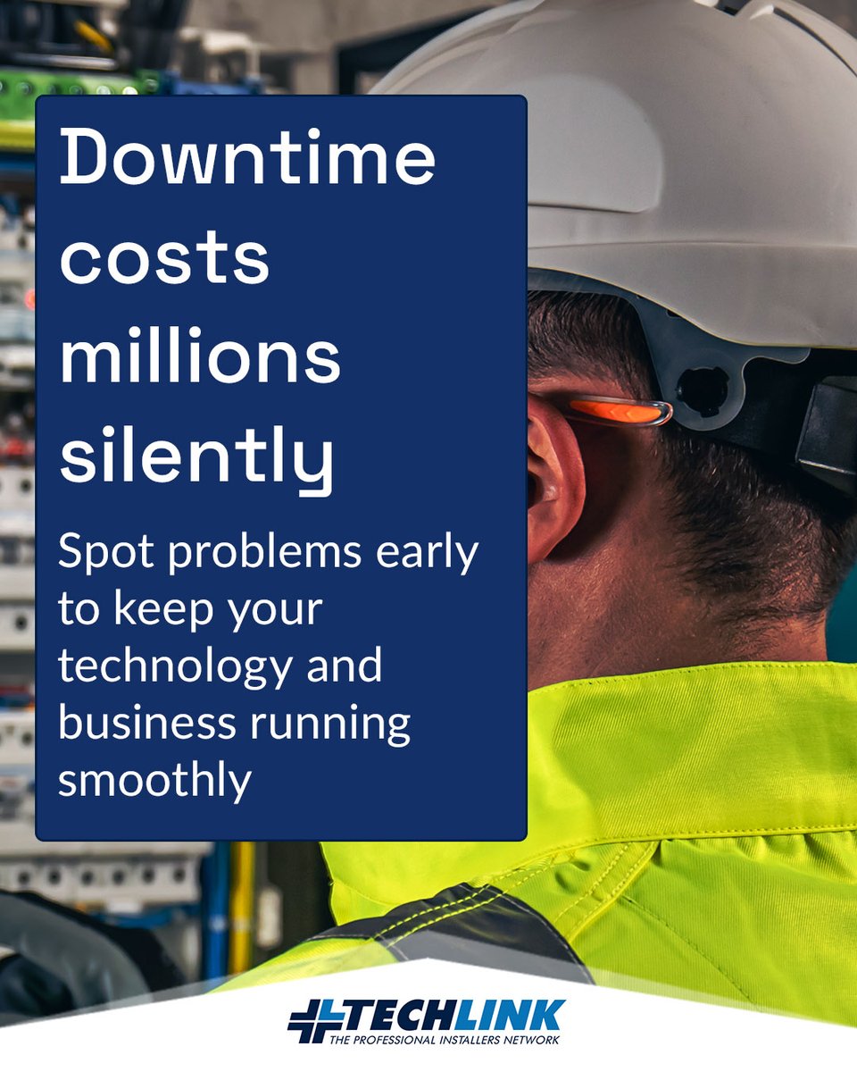 TechLinkService's tweet photo. Downtime can cost thousands, even millions, in lost productivity and revenue. Proactive maintenance isn't optional; it's essential.
- Reduce emergency repair costs
- Get more reliability &amp; Peace of mind
Partner with us to keep your tech running reliably. 
https://t.co/yx5F8O61aO https://t.co/iCJxYQ4CnV