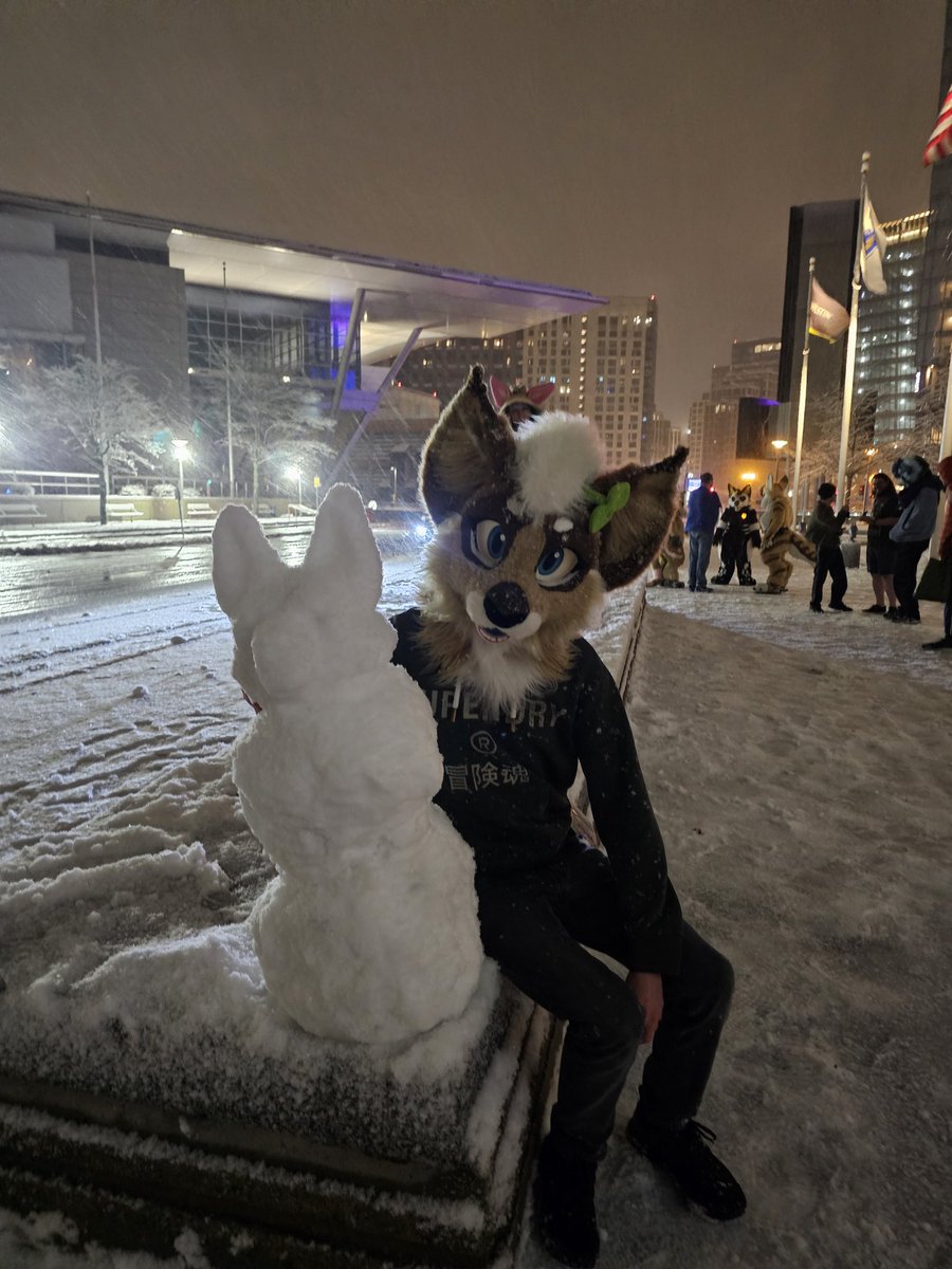 got myself a snow bunny #FursuitFriday