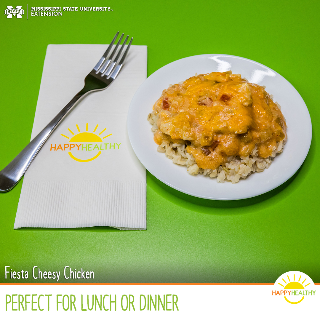 happyhealthyms's tweet image. Fiesta Cheesy Chicken is perfect for lunch or dinner. Check out the recipe here. 
happyhealthy.extension.msstate.edu/recipes/fiesta…
#HappyHealthyMS  #healthyfood
#recipes