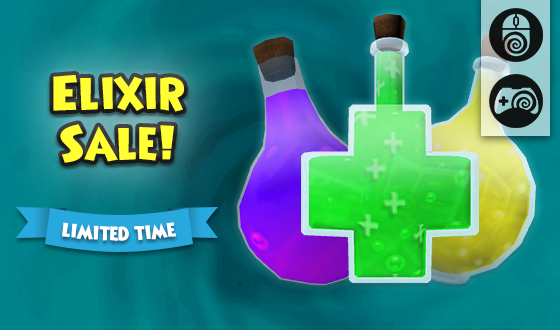 Wizard101's tweet image. Time to expand your inventory! 🎒

Now through Sunday, January 25th, you can get the Expand Backpack Elixir, Expand Bank Elixir, and Expand Friends List Elixir for 25% off in the PC and Console Crown Shop. Don’t miss out on this deal! #Wizard101