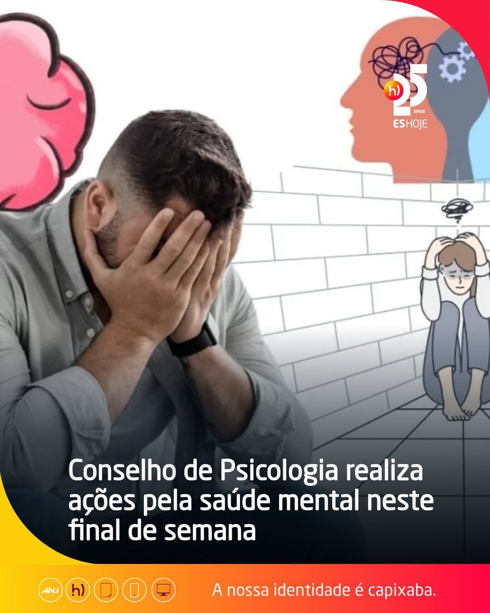 eshoje's tweet image. O final de semana terá ações gratuitas sobre saúde mental em Vitória, com orientações e dinâmicas. A iniciativa faz parte da campanha Janeiro Branco e conta com dezenas de voluntários. 😊🧠

eshoje.com.br/saude/2026/01/…

#saúdemental #janeirobranco #eshoje