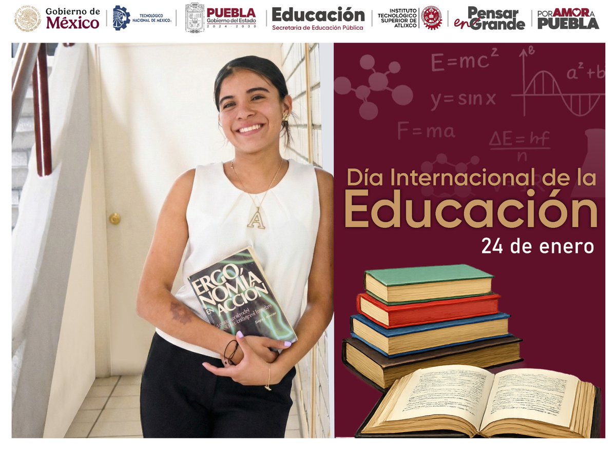 #24deEnero || 📚Día Internacional de la Educación.📖
La educación transforma realidades, impulsa el pensamiento crítico y fortalece el desarrollo de nuestras comunidades.

Reconocemos el valor de cada estudiante, docente y colaborador que construye conocimiento con propósito.