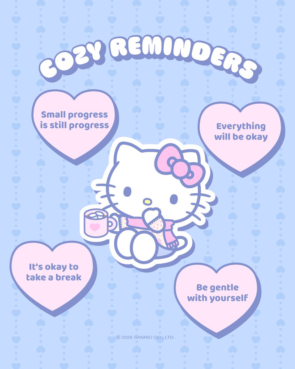 hellokitty's tweet image. #WellnessWednesday: Your midweek dose of cute &amp;amp; cozy 💕☁️ Tag a friend!