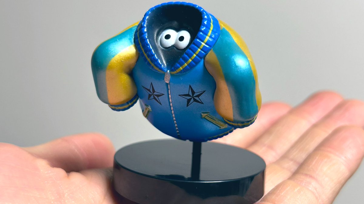 ゴースティー　スタンドフィギュア4
シークレット含め7種揃えた👍

ダウンカモフラとスカジャンブルーがカッコよくてお気に入りです👻
クオリティ高いっっ

#HUMANROBOT #ゴースティー