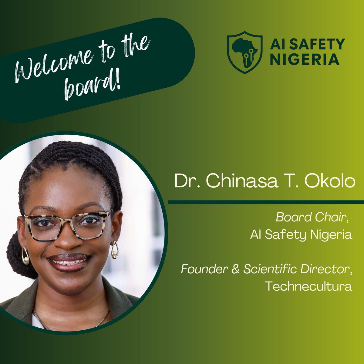 Pleased to announce my appointment as the inaugural Board Chair for AI Safety Nigeria!

I will focus on providing strategic oversight to advance our mission to build AI safety capacity, support evidence-based policy, and strengthen Nigeria’s role in global AI governance.