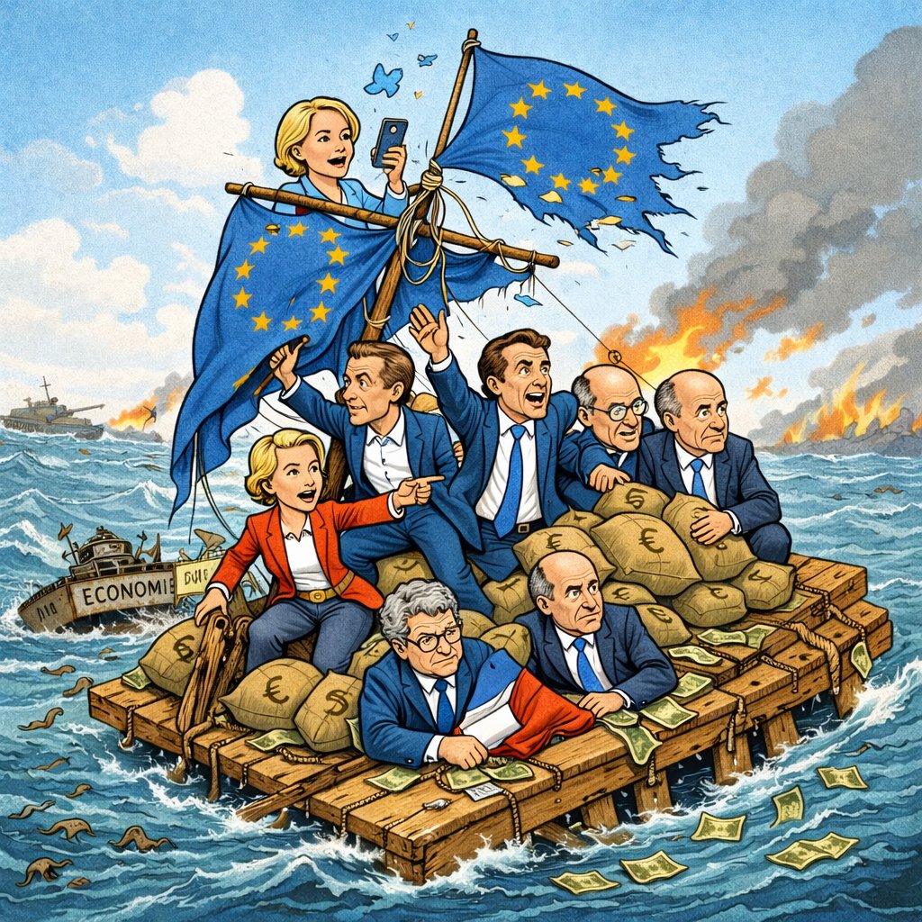 Perché il crollo dell'Unione Europea è inevitabile
Da <a href="/BPartisans/">Brainless Partisans 🏴‍☠️☢️☣️🪆</a>

L'Unione Europea non crollerà sotto i colpi dei suoi nemici, ma sotto il peso del suo stesso disprezzo per il popolo che afferma di rappresentare. Bruxelles non governa più: decreta, moralizza, sanziona, e poi si