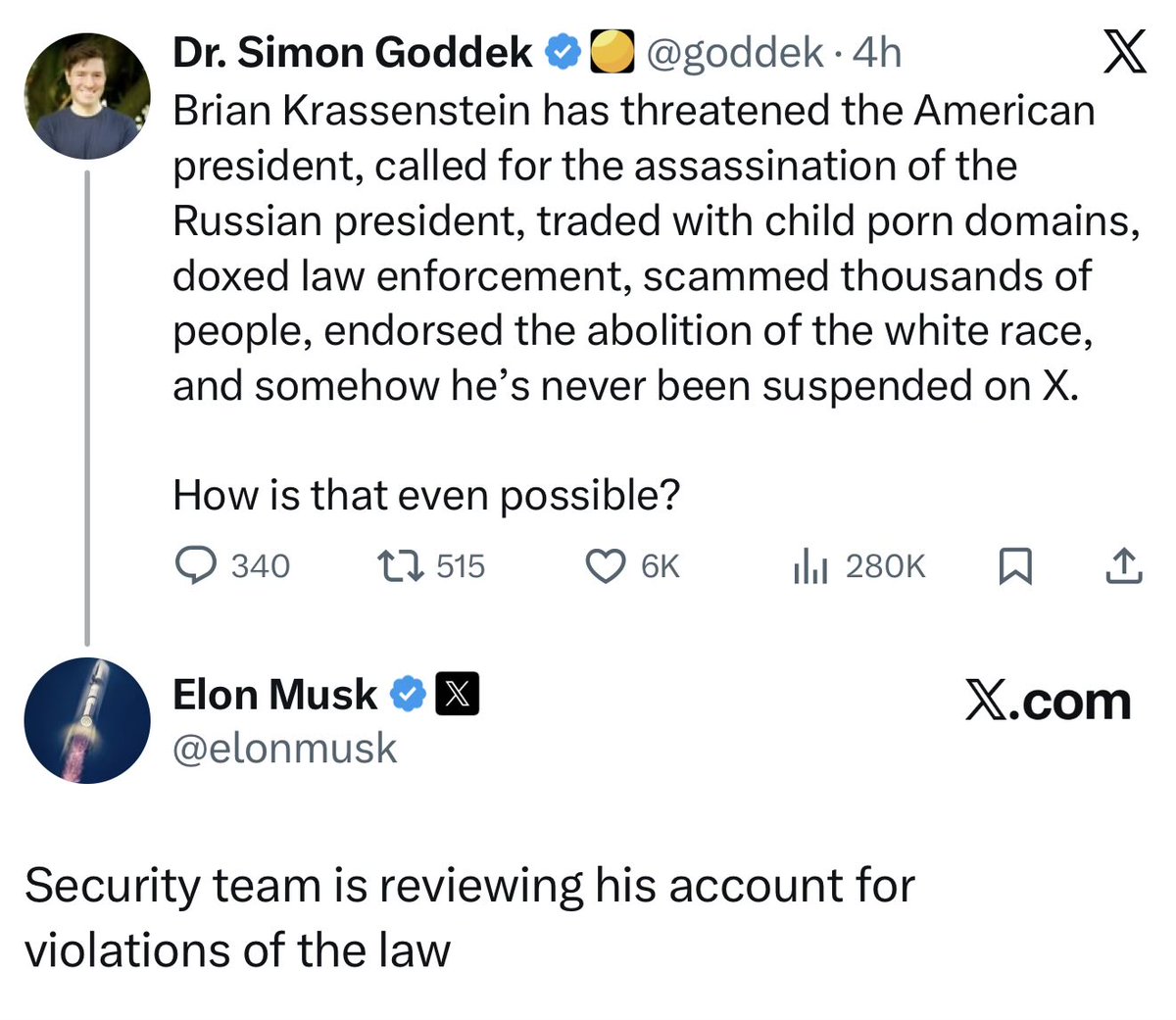 TONYxTWO's tweet photo. Not looking good for Brian Krassenstein 

👀 https://t.co/eBaCYUkKQP