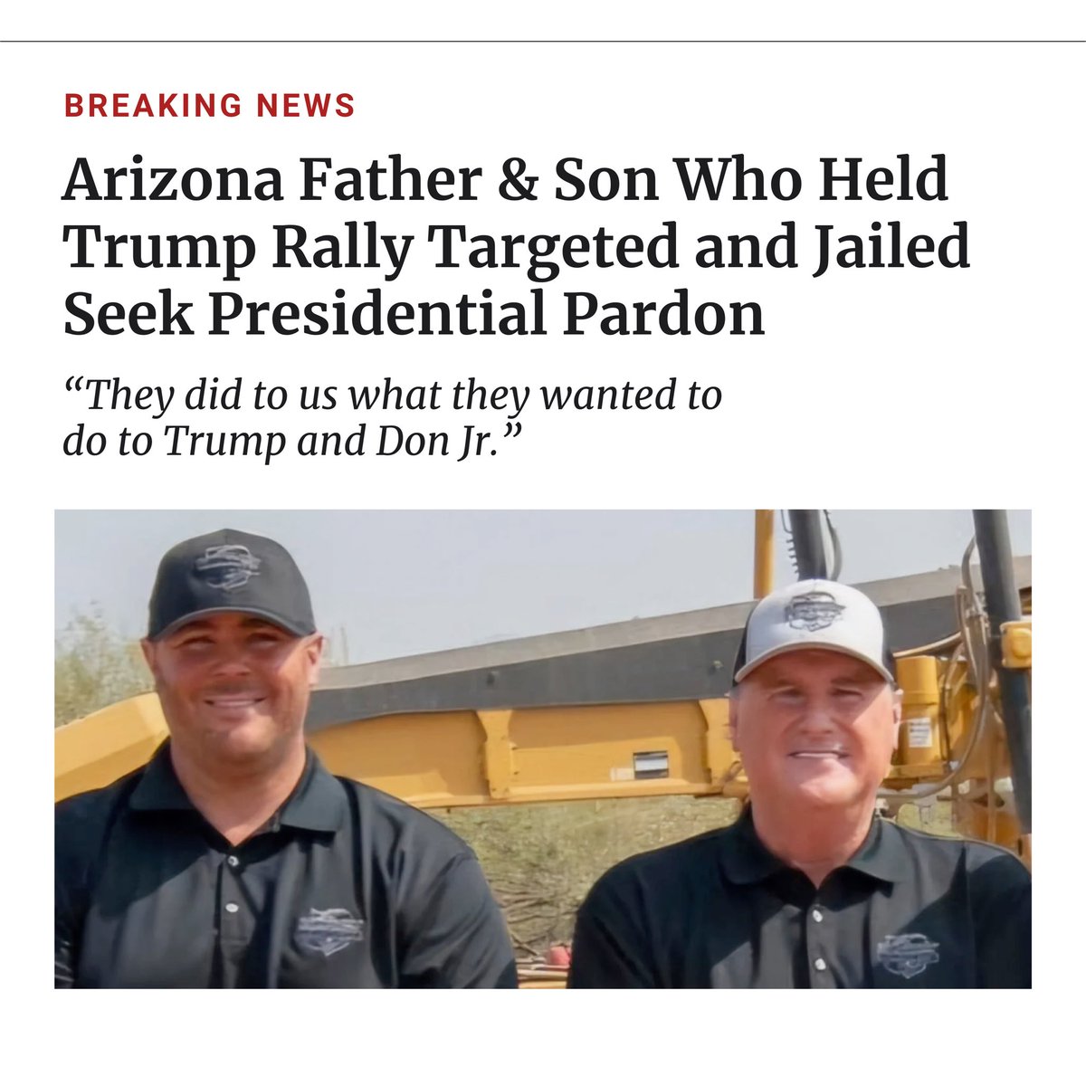 KariLake's tweet image. Heartbreaking, after hosting a HUGE Trump rally, AZ patriots Randy Miller (71) &amp;amp; son Chad (40) were railroaded by a weaponized SDNY &amp;amp; sentenced to 6 &amp;amp; 5 years in prison, respectively

It's pure political persecution, not justice

We MUST right this wrong uncoverdc.com/2025/11/10/law…