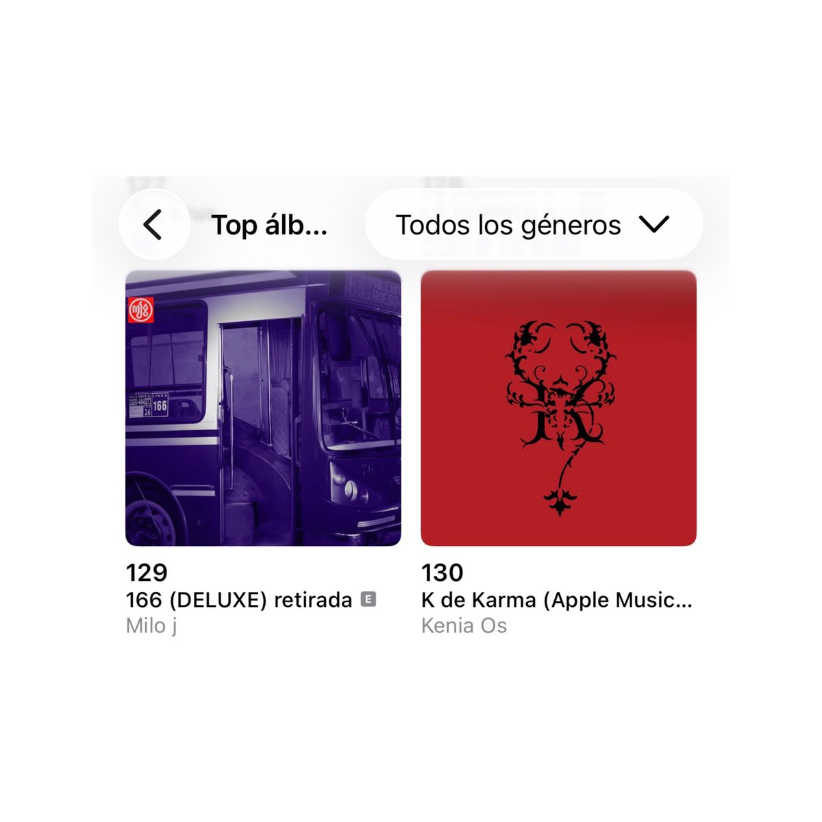 KeniaOsChileOfc's tweet image. Sin ser lanzado aún, “K de Karma” de @KeniaOs ingresa por primera vez al chart general de Apple Music Chile en la posición #130. 🇨🇱