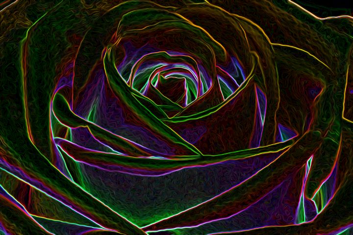 MTabilis's tweet photo. Art of the Day! "Neon Rose". Buy at: https://t.co/2hwT8TjouO https://t.co/J9cRFa5RlO