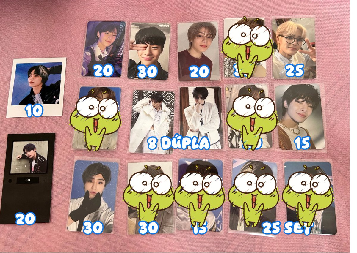 hnjilover's tweet image. 🩵 VENDA SKZ 🌟 

Valores na imagem + Frete a calcular.

Aceito pix e cartão;
Descontos e reservas são negociáveis;
Fb’s no ig hnjilover.