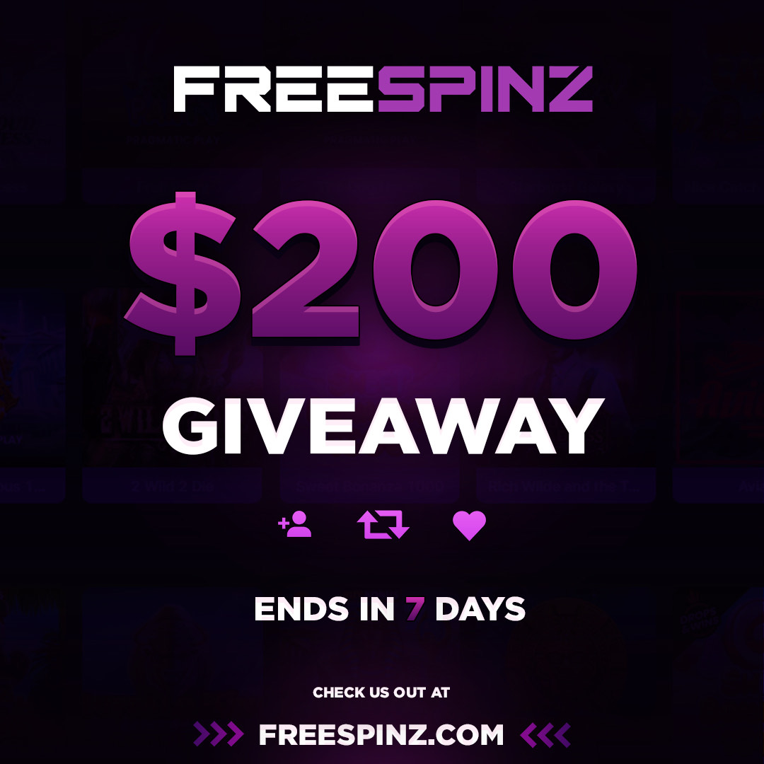 FreeSpinz Instagram Giveaway! (2x$100) 💵

✔️ Follow, RT &amp; Like the post!
✔️ Follow us on Instagram instagram.com/freespinzcom/ (show proof)

⏰ ENDS IN 7 DAYS!