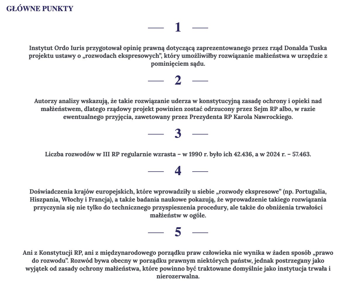 🔴Antymałżeński projekt ustawy o „rozwodach ekspresowych” nie został odrzucony w 1. czytaniu.
🔴Od głosu wstrzymali się (jako jedyni posłowie) <a href="/SlawomirMentzen/">Sławomir Mentzen</a> i <a href="/ryszard_wilk/">Ryszard Wilk</a>. Dlaczego?
🔴Instytut <a href="/OrdoIuris/">Instytut Ordo Iuris</a>: projekt powinien zostać odrzucony!
Opinia: ordoiuris.pl/analiza/rzad-u…