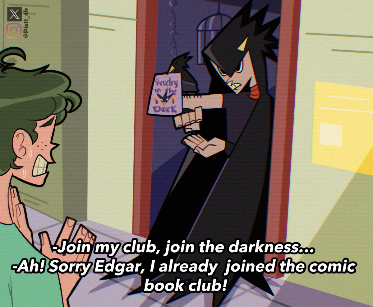 PixIl_4k's tweet photo. My Super Hero School (2002) 

Edgar Allan and his pet raven Dark Shadow! Join the “Revelry in the Dark” club! https://t.co/6HevcvfQQ0