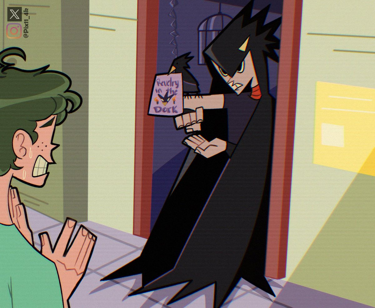 PixIl_4k's tweet photo. My Super Hero School (2002) 

Edgar Allan and his pet raven Dark Shadow! Join the “Revelry in the Dark” club! https://t.co/6HevcvfQQ0