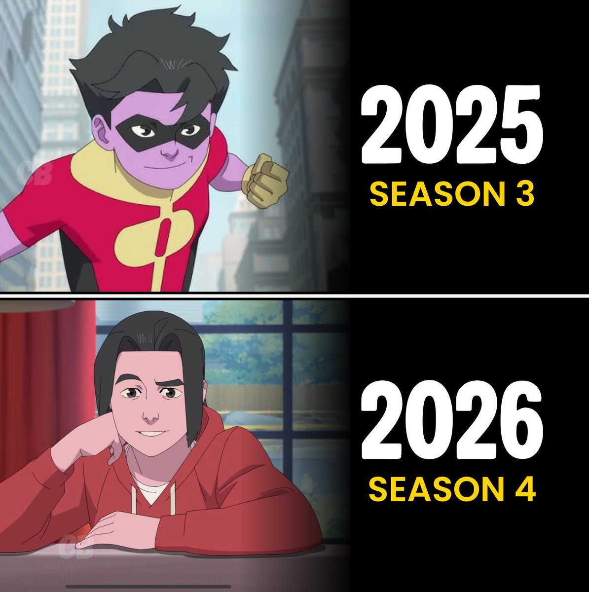 TheCartoonBase's tweet image. Oliver from ‘INVINCIBLE’ Season 3 design vs season 4 design.

Do you like the new design?