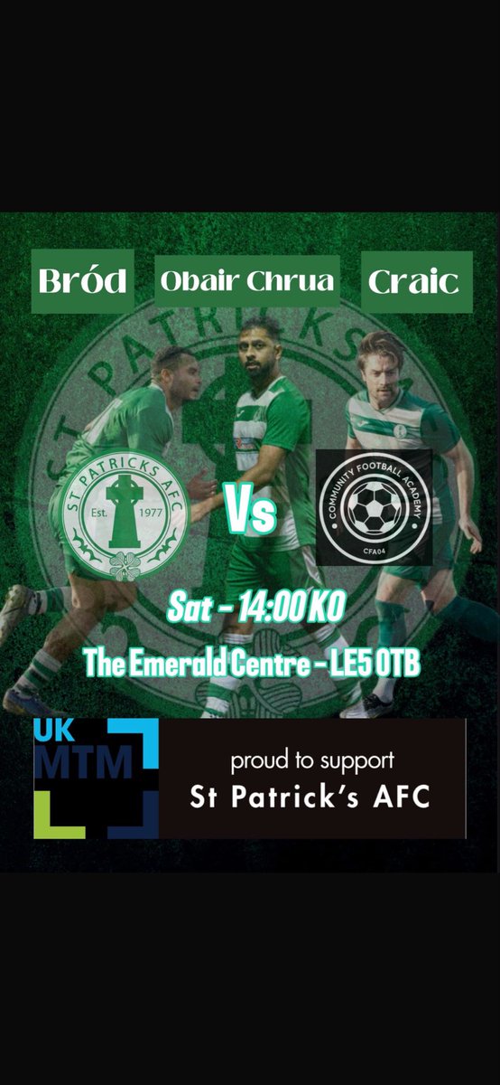 St Patrick’s AFC tweet media