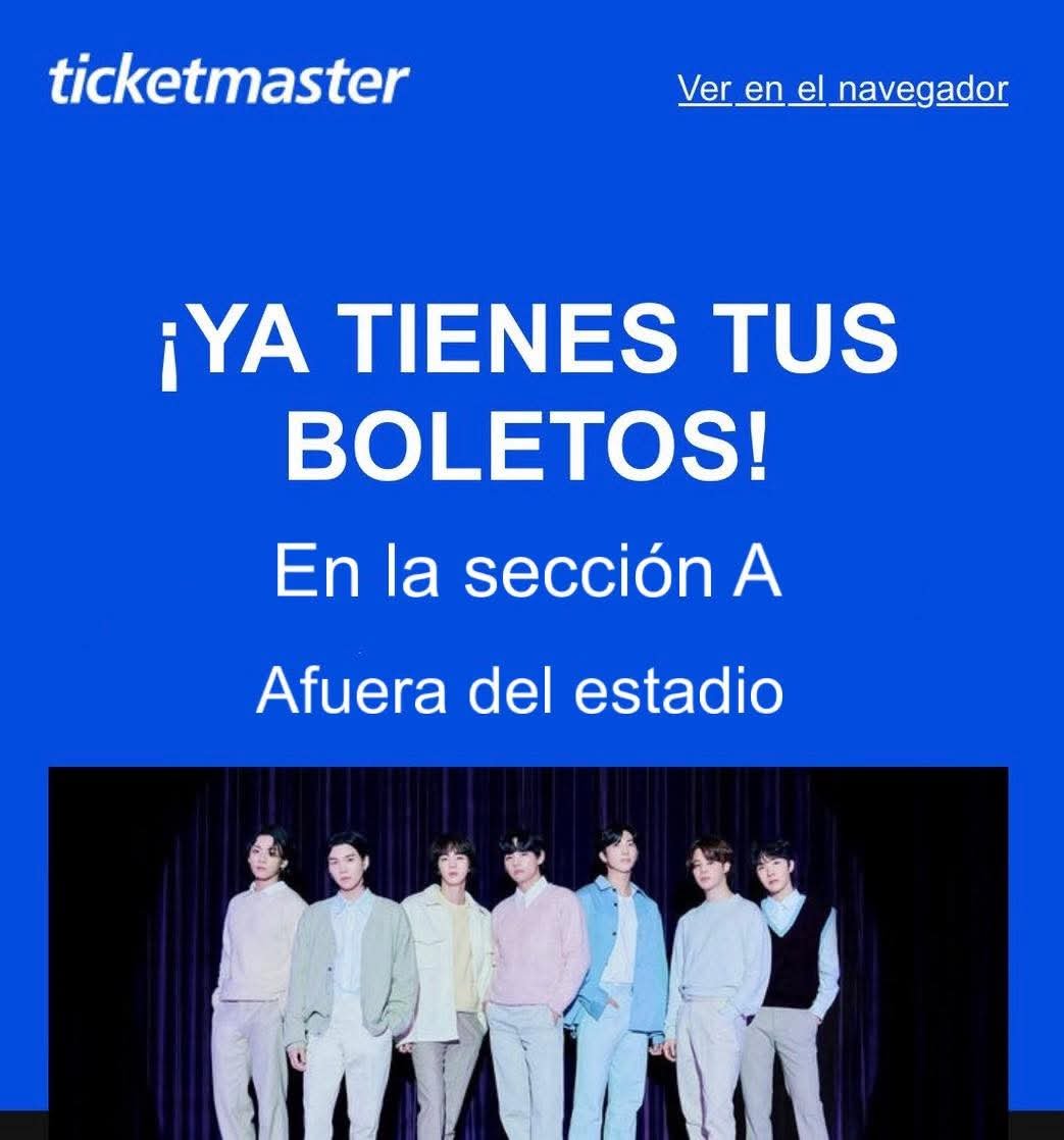 vanrubmx's tweet image. Estaré Regalando estos boletos!
#BTS_WORLDTOUR_MEXICOCITY #BTSWorldTour  #BTS_ARIRANG