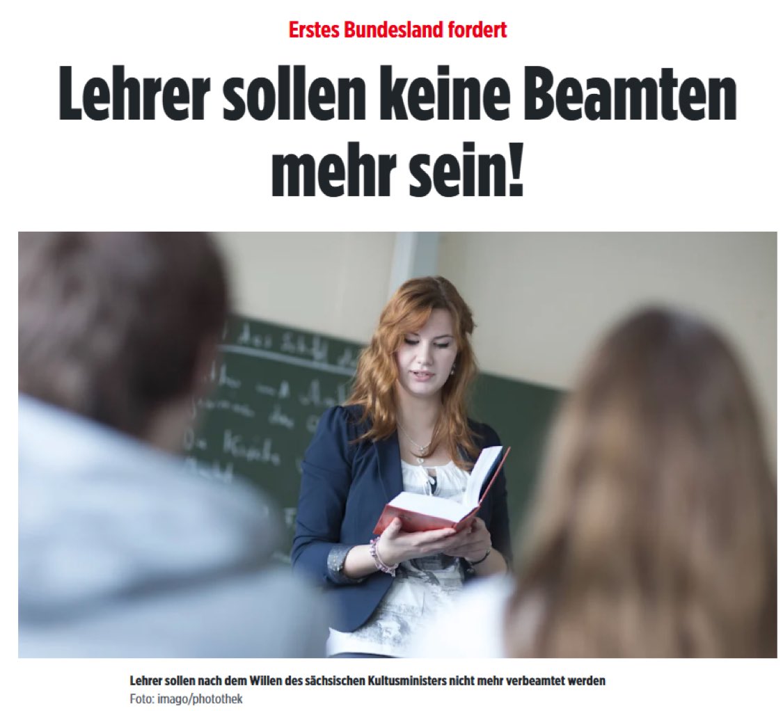 Es reicht nicht den Beamtenstatus abzuschaffen. Wir brauchen einen freien Schulmarkt und ein Ende des staatlichen Bildungsmonopols. Bildungspflicht statt Schulanwesenheitspflicht.