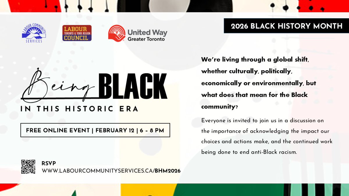 Everyone is invited to join us for a free online Black History Month event on February 12. RSVP here: docs.google.com/forms/d/1s70id…