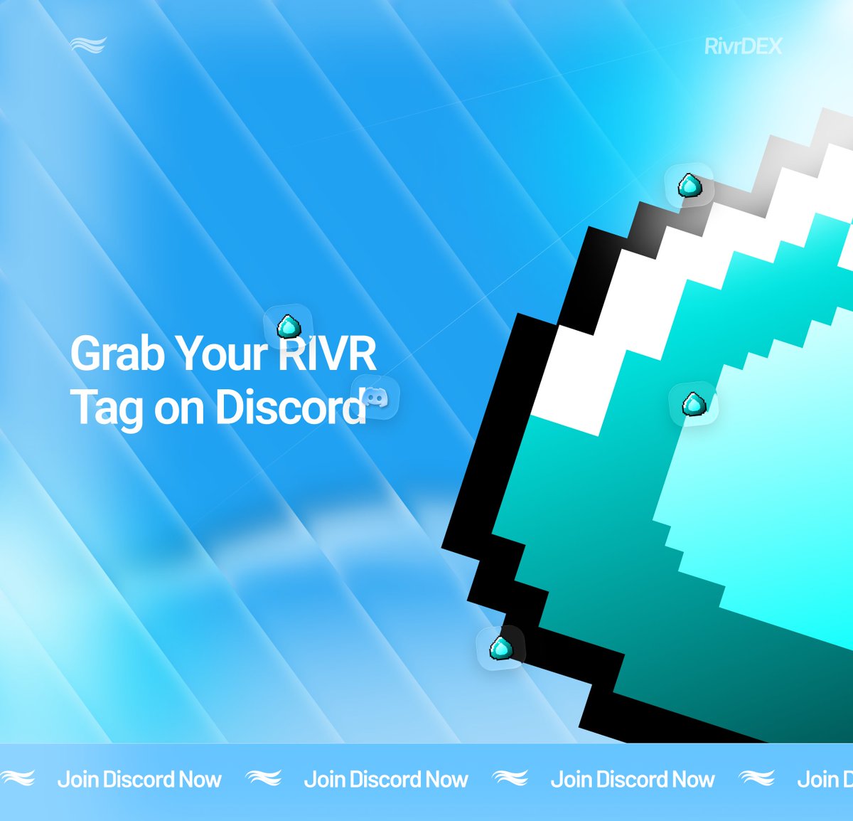 We’ve got some good news for our Discord members.

You can now get our RIVR server tag.

To adopt our tag, just follow a few simple steps:

1️⃣Go to our Discord server - discord.com/invite/rivrdex
2️⃣Open the server settings.
3️⃣Click on the dropdown menu for our server.
4️⃣Select the