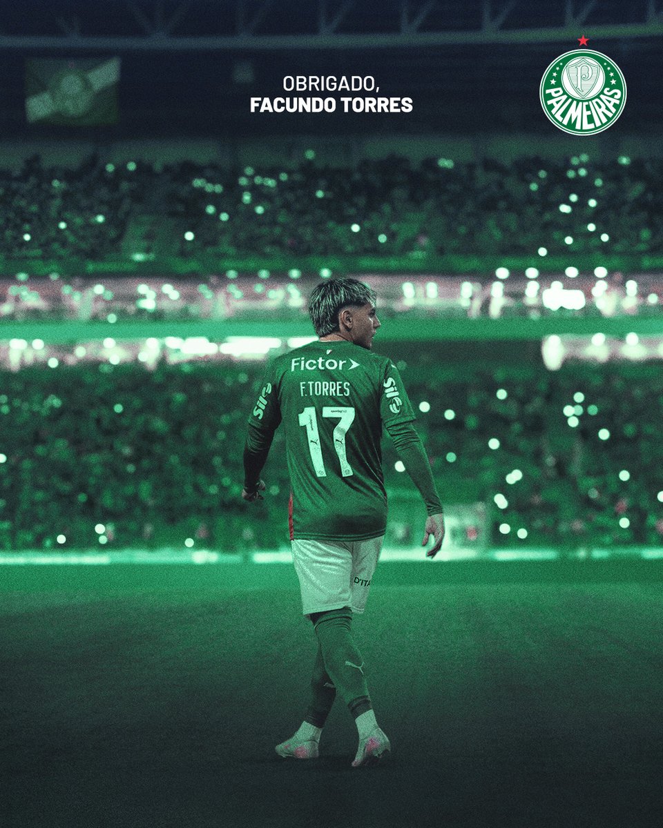 Palmeiras's tweet image. O camisa 17 se despede do Verdão nesta sexta-feira. Obrigado, Facundo! 🟢⚪