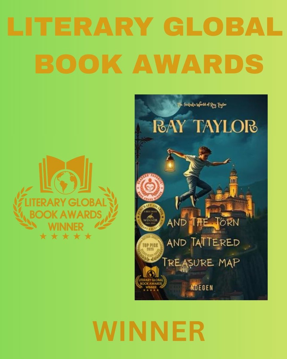 raytaylorsworld's tweet photo. Ray Taylor and the Torn and Tattered Treasure Map by N.Degen# Literary Global Book Award Winner##authors #readingcommunity #readmorebooks #goodreads #fantasybook #childrensliterature #childrensbook #readingismagic #toberead #whattoreadnext https://t.co/izvJ8UzNyY