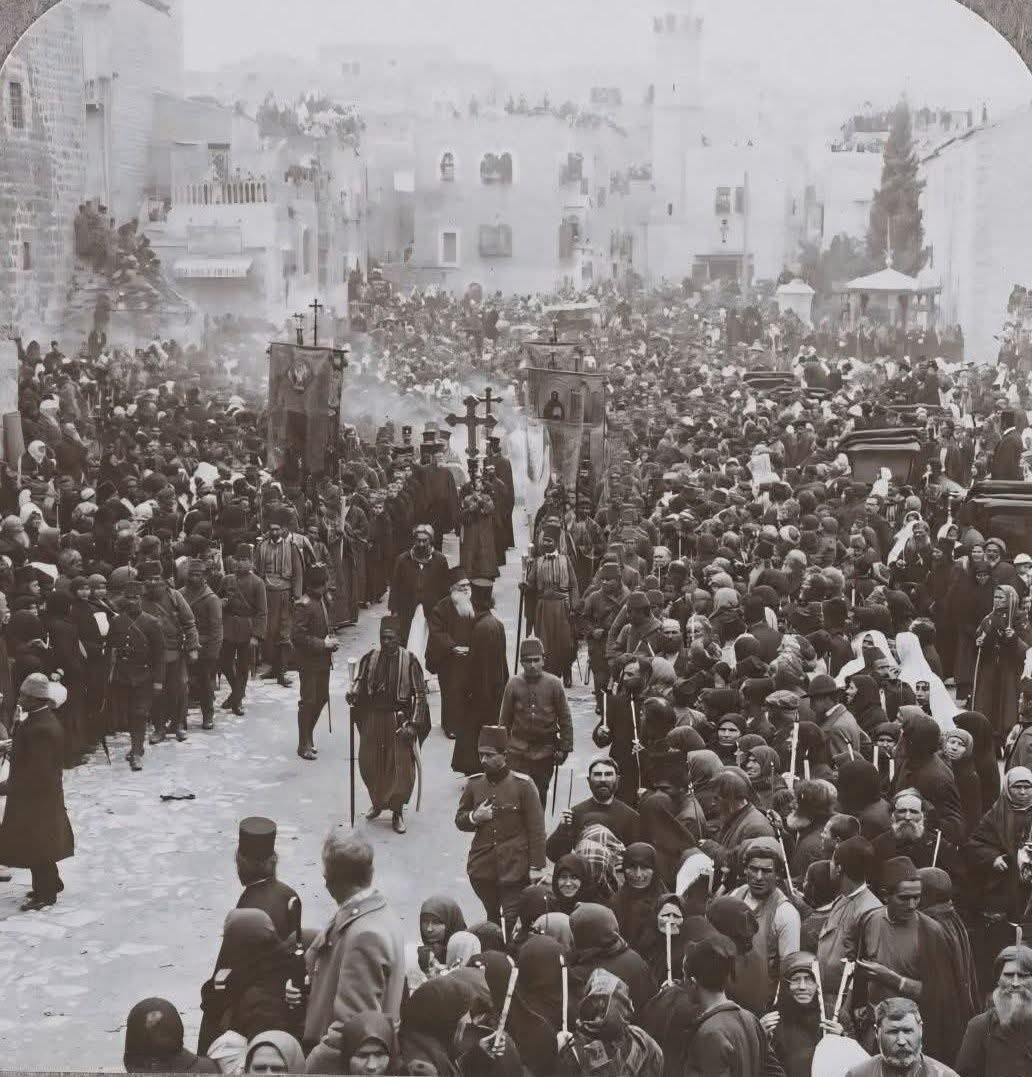 menavisualss's tweet image. Christmas in Bethlehem, Palestine, Ottoman Empire, 1900 🇵🇸