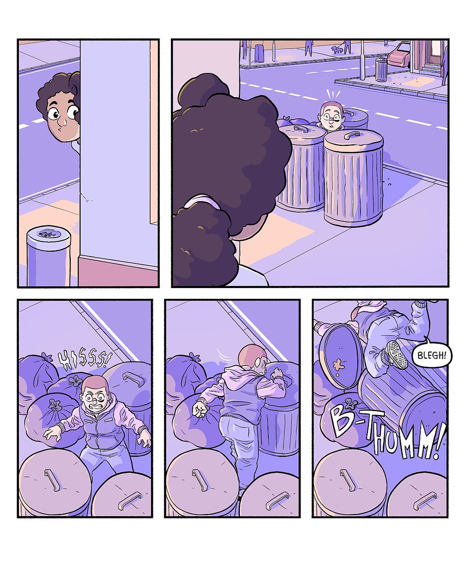 Little excerpt from a graphic novel I was working on, but sadly was not meant to be, but I just love doing 3 panel slapstick gags, so thought why not post it.

A graphic novel that WAS meant to be though, is A bite of Pepper, which is out right now!! (also my previous 2 books)