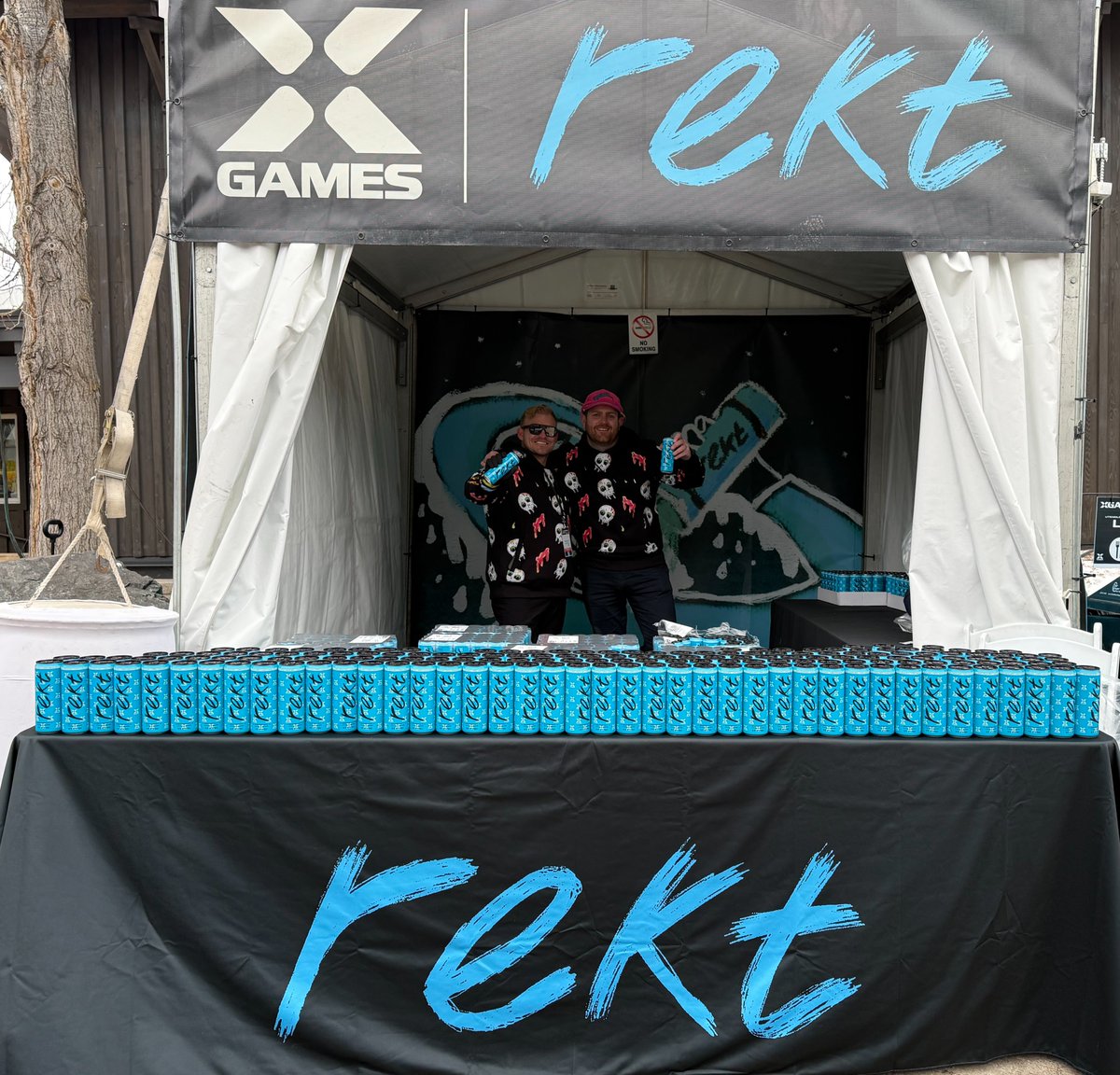 The tent is stocked at <a href="/XGames/">X Games</a>