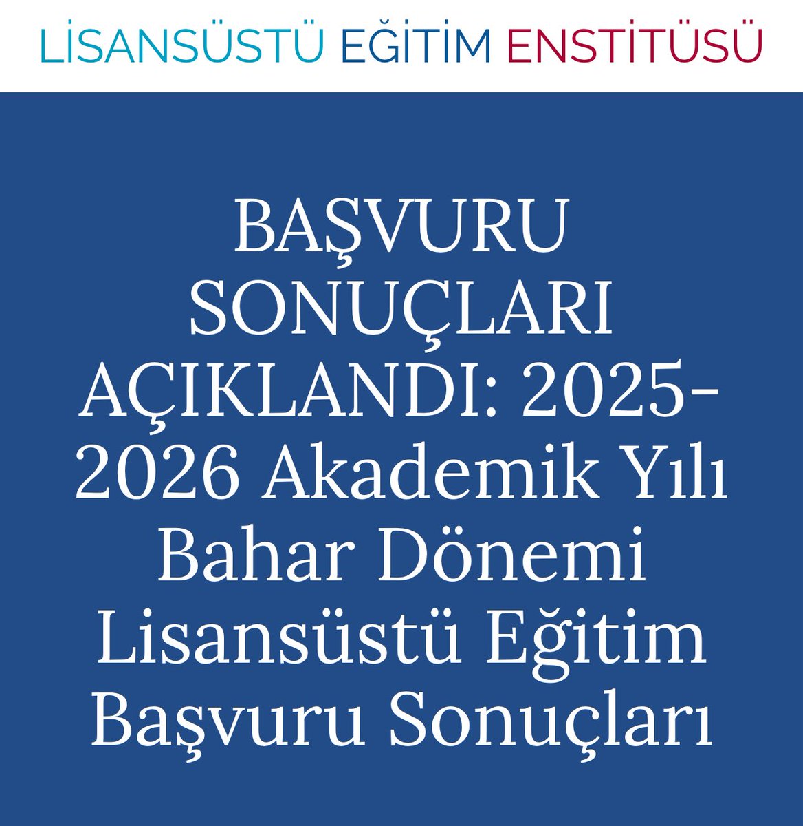 Sonuçlara ulaşmak için ➡️ enstitu.hku.edu.tr/ilanlar/2025-2… <a href="/hkunv/">Hasan Kalyoncu Üniv</a>
