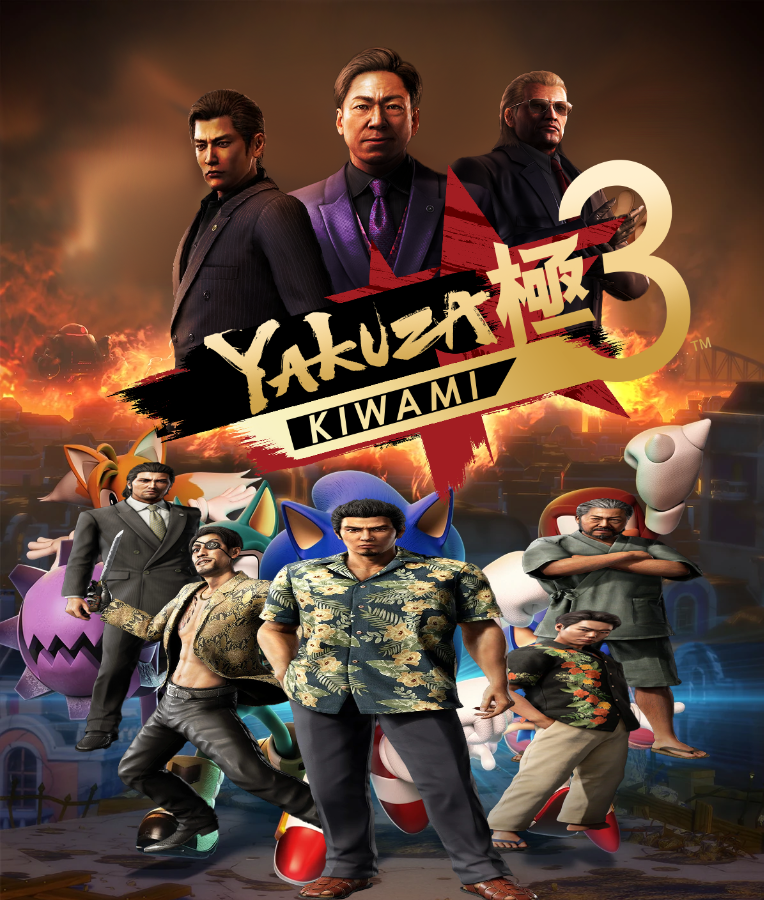 BonTheAngel's tweet photo. just made this new box art for yakuza kiwami 3 !!! https://t.co/69KFcFK3r8