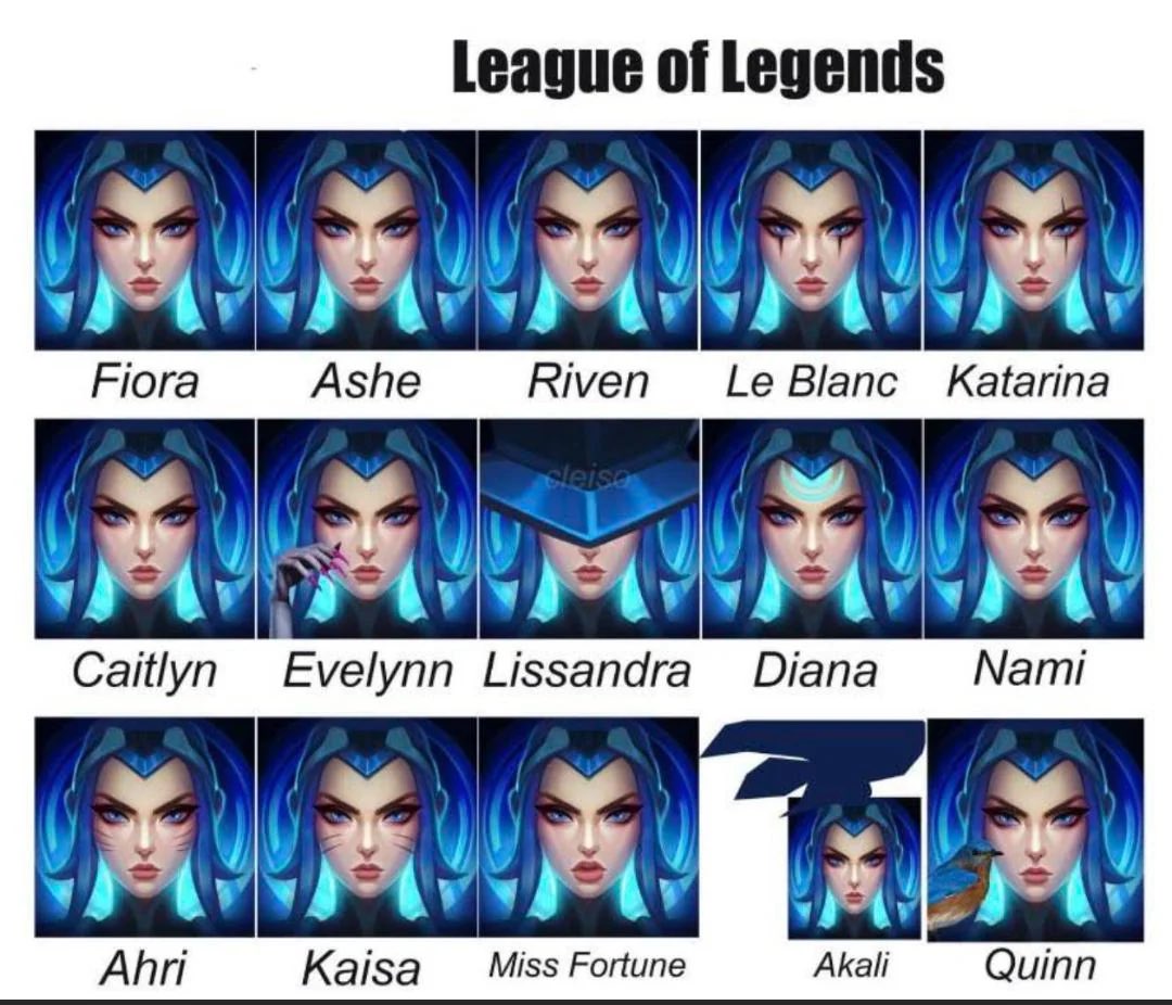 KaylaKooTTV's tweet photo. @taroviolett riot artists have one face/body model and just keep pushing it for every woman im convinced https://t.co/ldd4RTxnqO